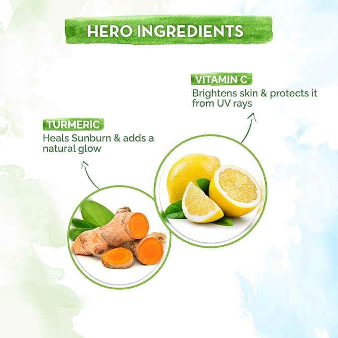 GO pixi Mamaearth Vitamin C Daily Glow Sunscreen with Vitamin C & Turmeric | For Sun Protection, Tan Protection & Glow | SPF 50 & PA++++ Protection | No White Cast | Lightweight & Non-Sticky | Brightens Skin | For All Skin Types | 50 g - Image 5